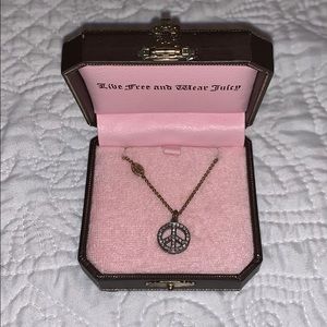 Juicy Couture Peace Sign Necklace